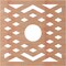 Ekena Millwork Chevron Wood Fretwork Pierced Ceiling Medallion, Cherry, 26"OD x 6 3/4"ID x 3/8"T CMWP26X26X0375CHCH - alternate 2